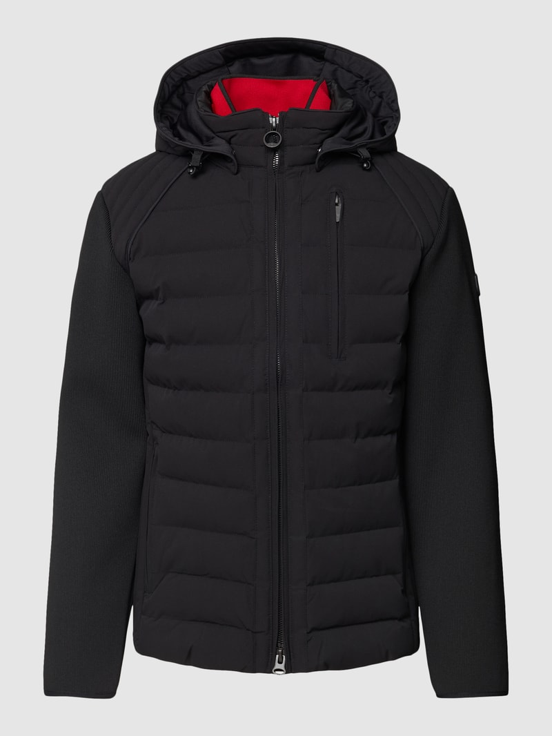 Jacke mit herausnehmbarer Kapuze Modell 'MOL' in schwarz