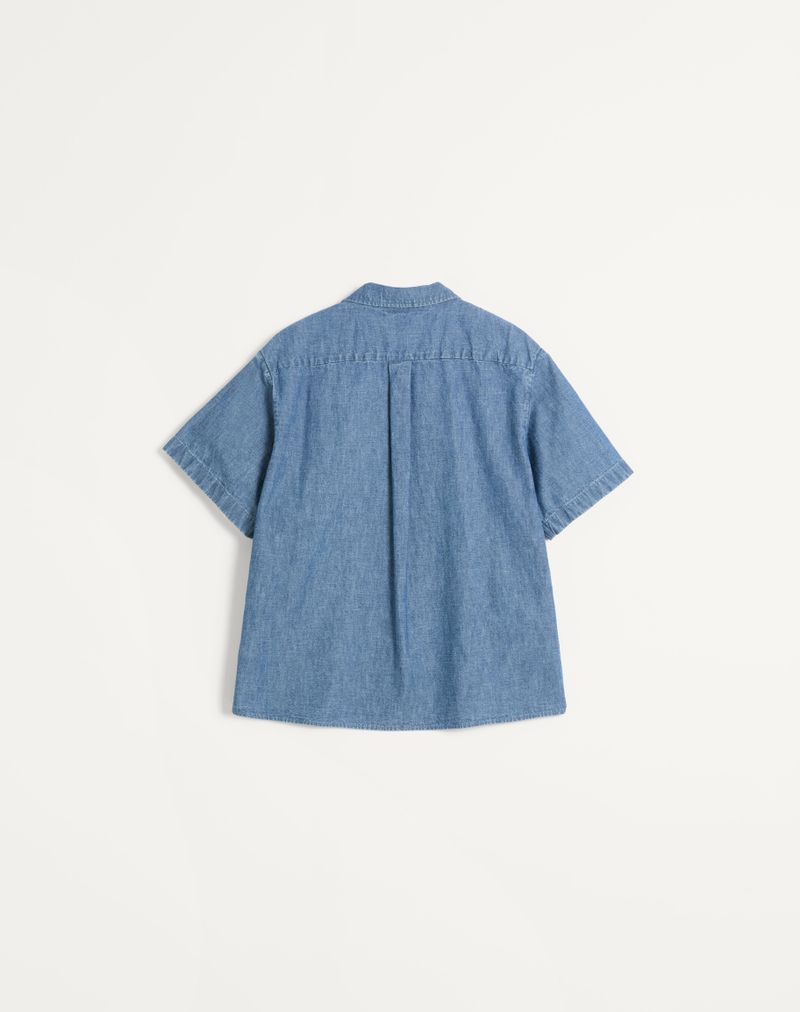 Denim bowlingskjorte