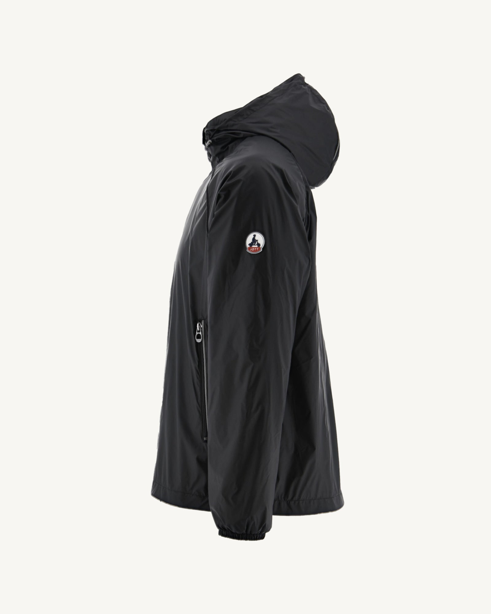 Coupe-vent à capuche Noir Mistral