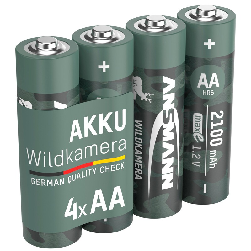 Ansmann Akku NiMH 2100 - 4 Stück ideal für Wildkameras