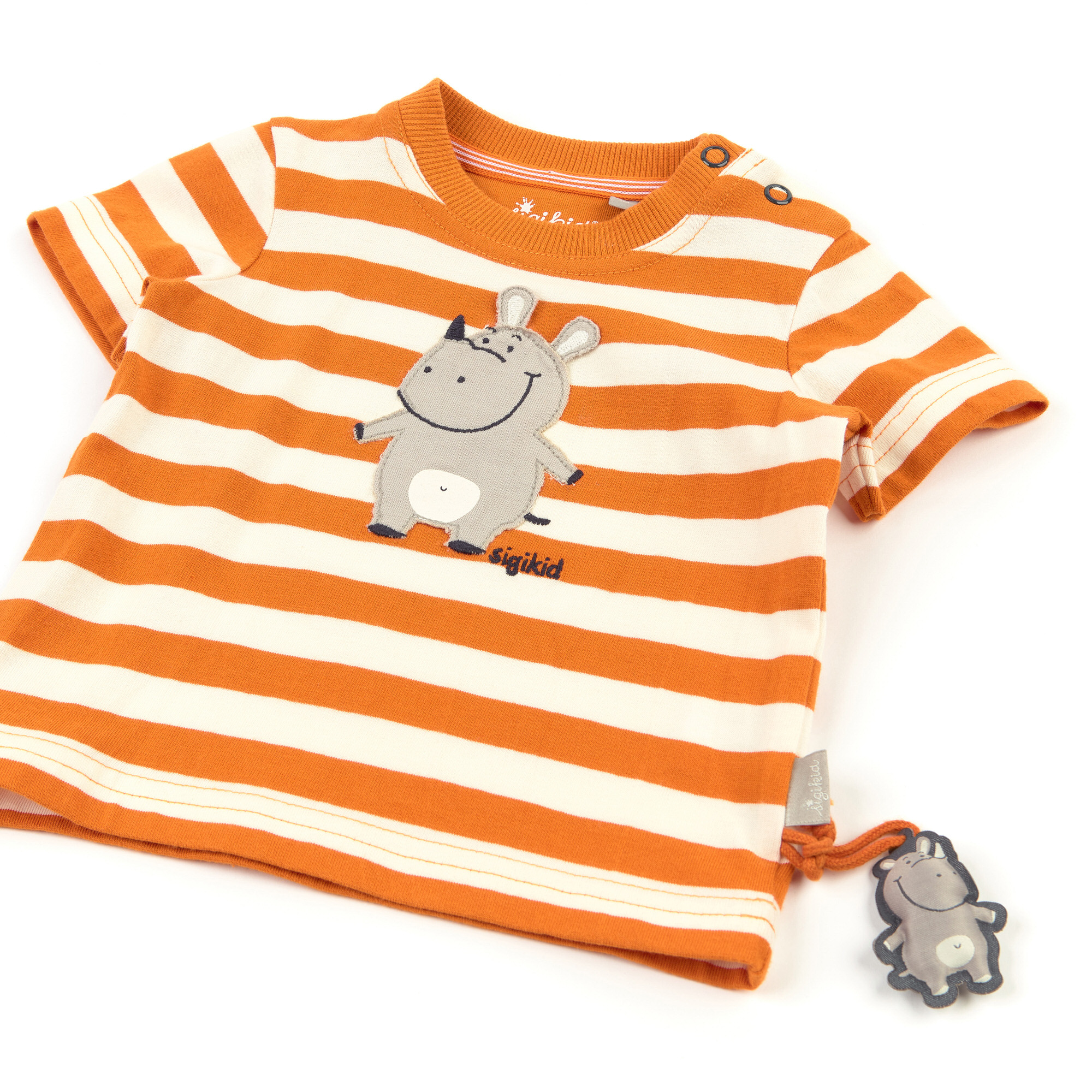 Baby T-Shirt orange/weiß