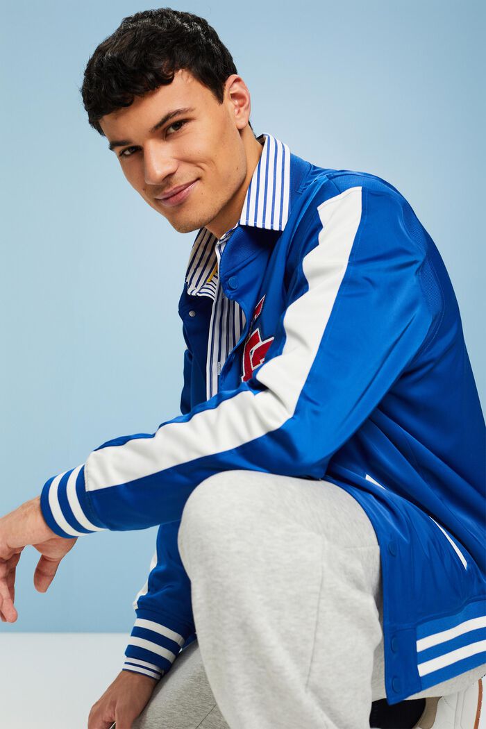 Collegejacke mit Logo-Patch