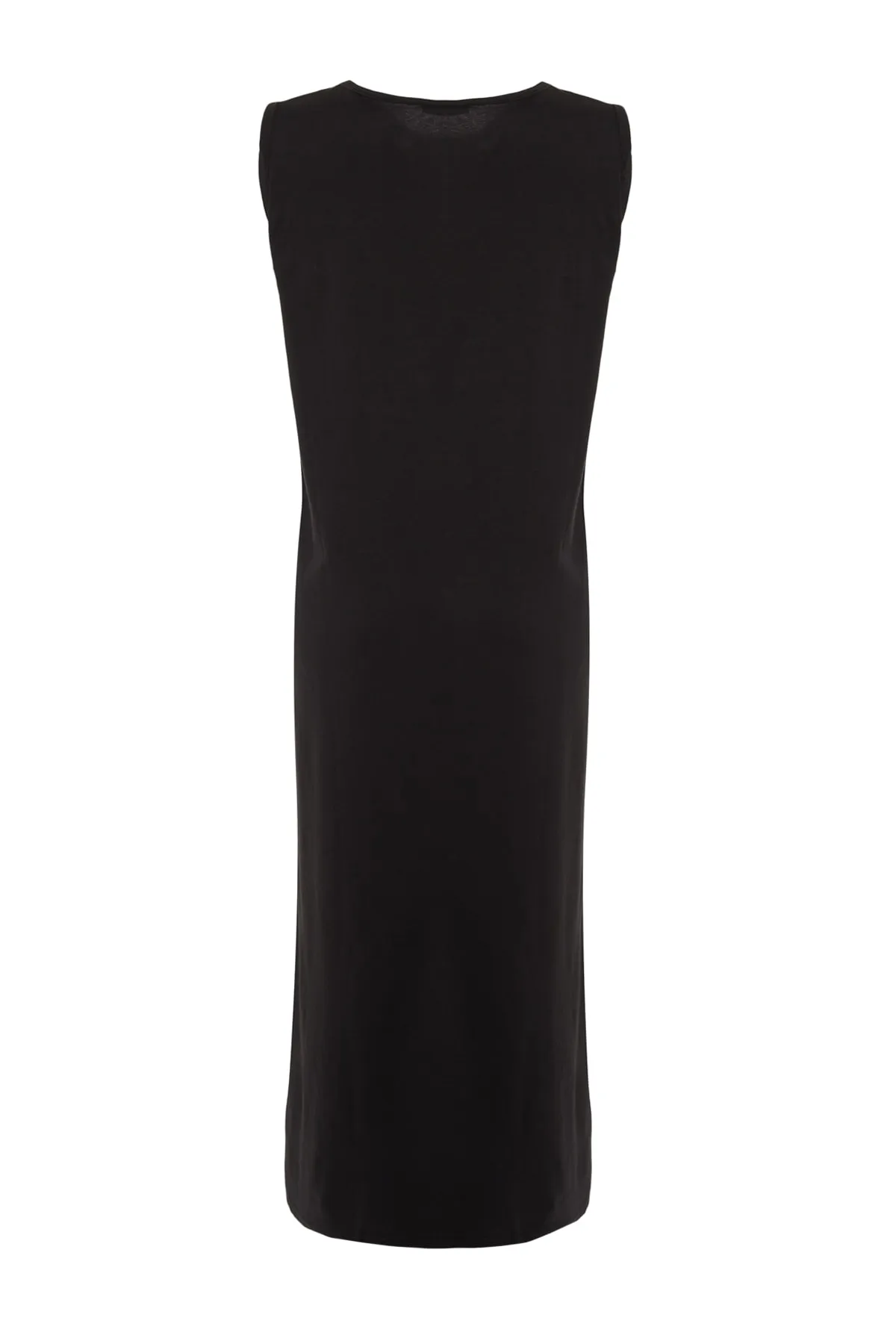 Trendyol Modest  Schwarzes ärmelloses Kleid mit Futter und Unterwäsche TCTSS21UK0034
