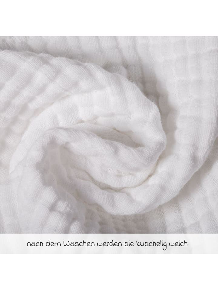 Makian Mullwindeln / Mulltücher / Spucktücher 10er Pack 35 in weiss günstig kaufen onesize