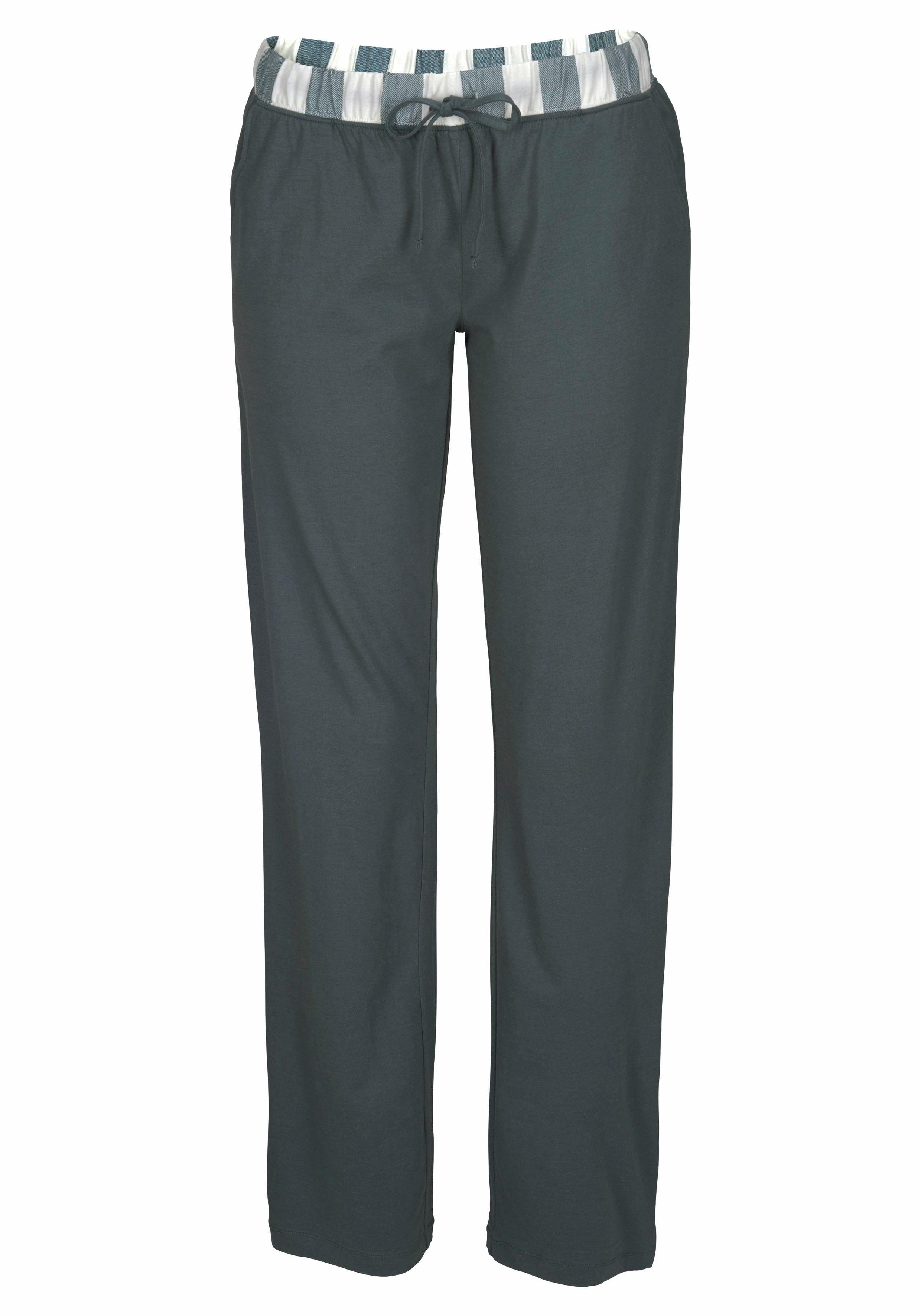 Vivance Dreams Pyjama (2 tlg., 1 Stück) im Hemdblusenlook