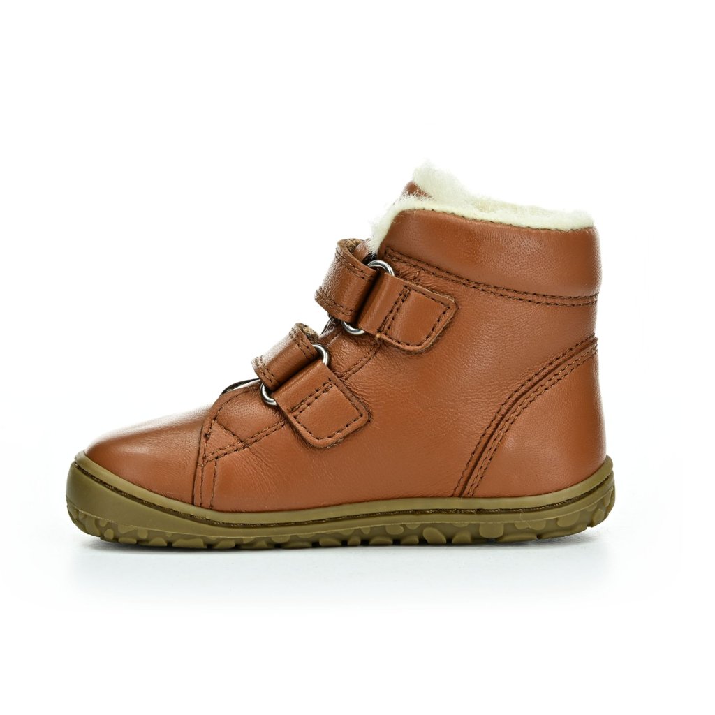 Lurchi Nik Nappa Cognac Winterbarfußstiefeletten