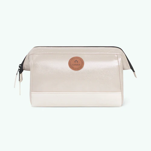 Rue Saint-Michel iridescent beige toiletry bag