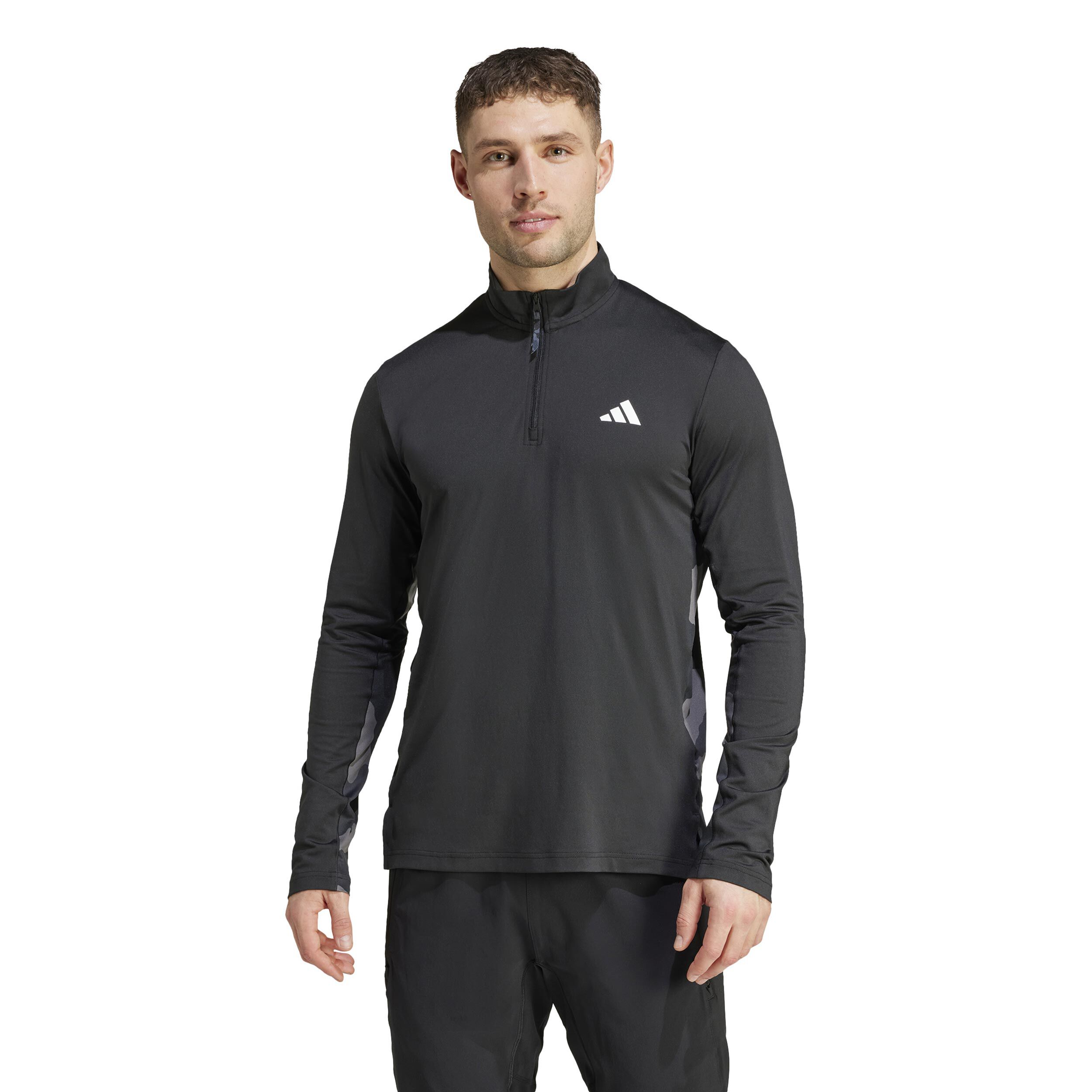 Camo Longsleeve Herren - Schwarz, Grau