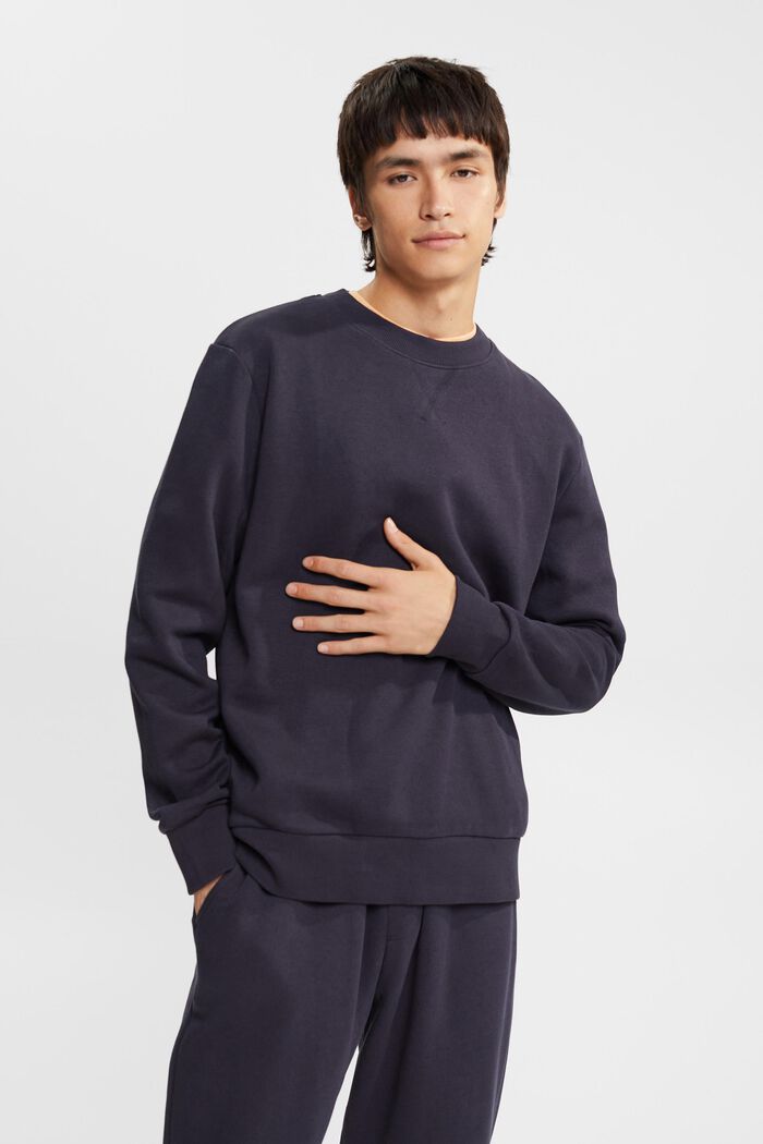 Recycelt: unifarbenes Sweatshirt