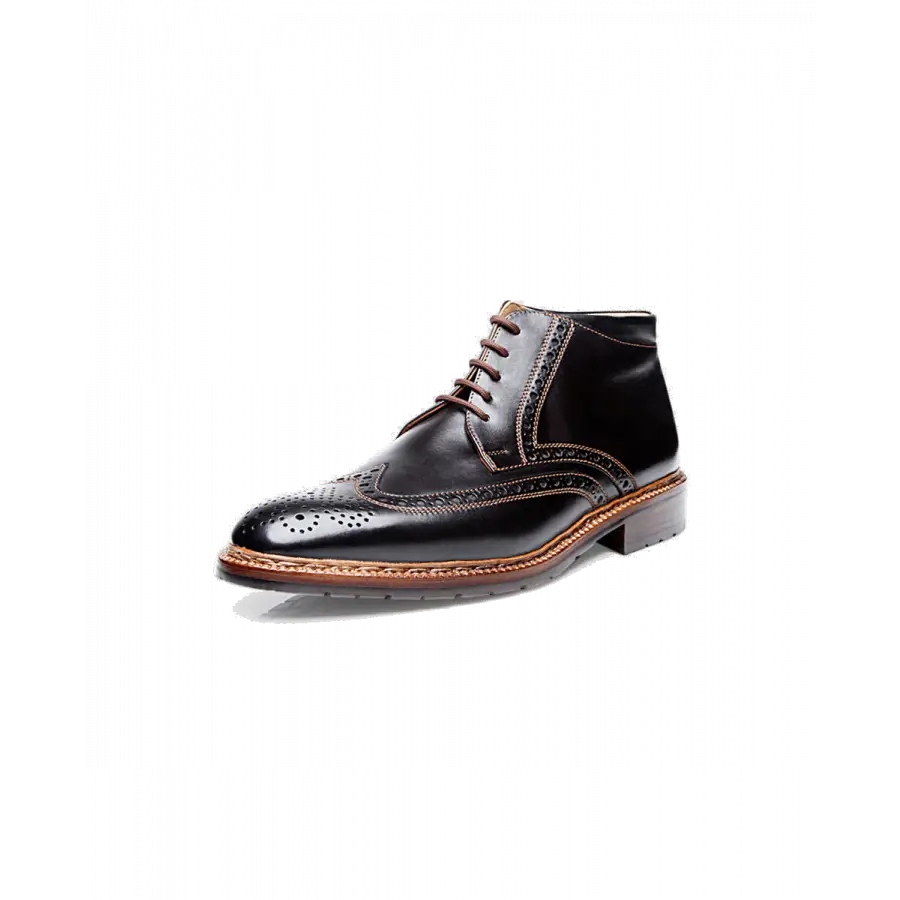 Heinrich Dinkelacker - Stiefeletten LUZERN FULL-BROGUE SC Kalbsleder - schwarz