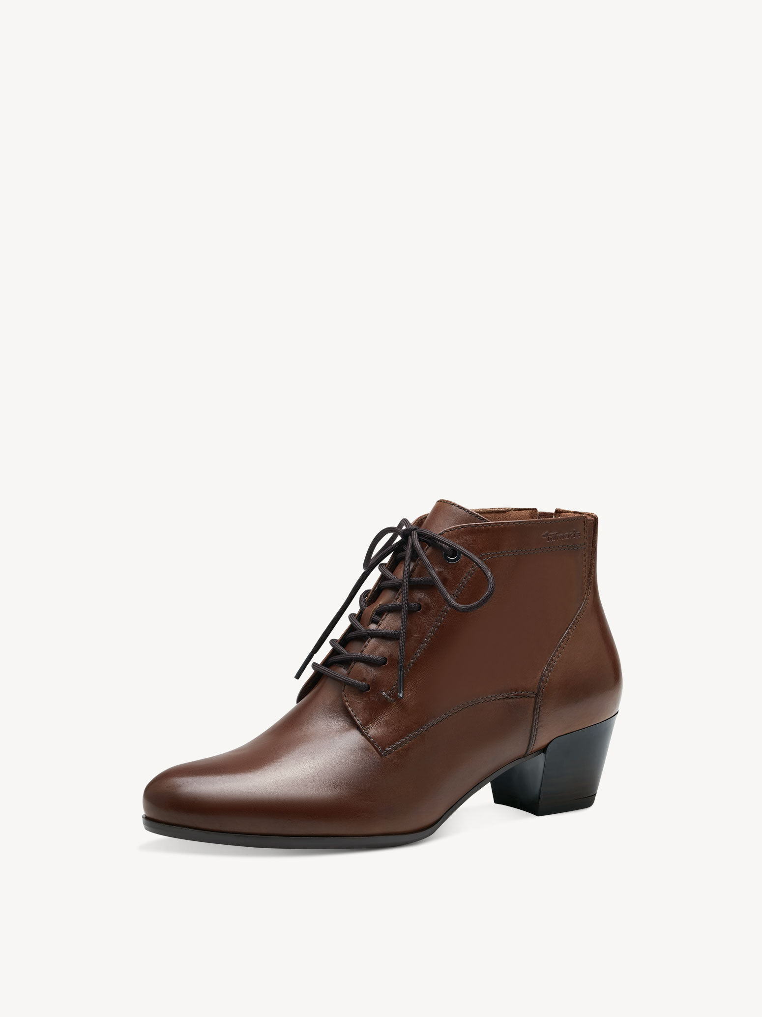 Bottine en cuir - marron