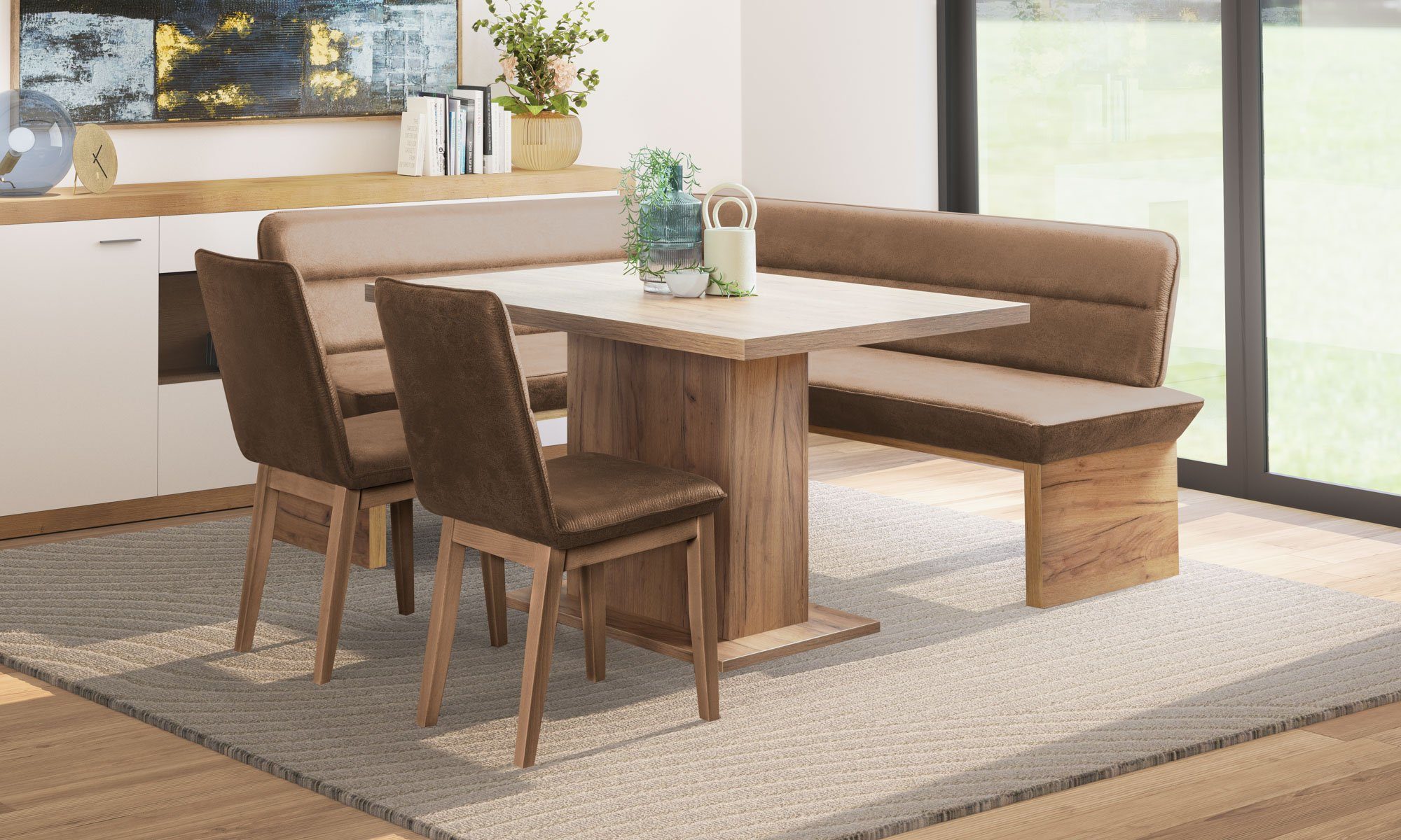Home affaire Eckbankgruppe Beluna + Cross, (4-tlg)