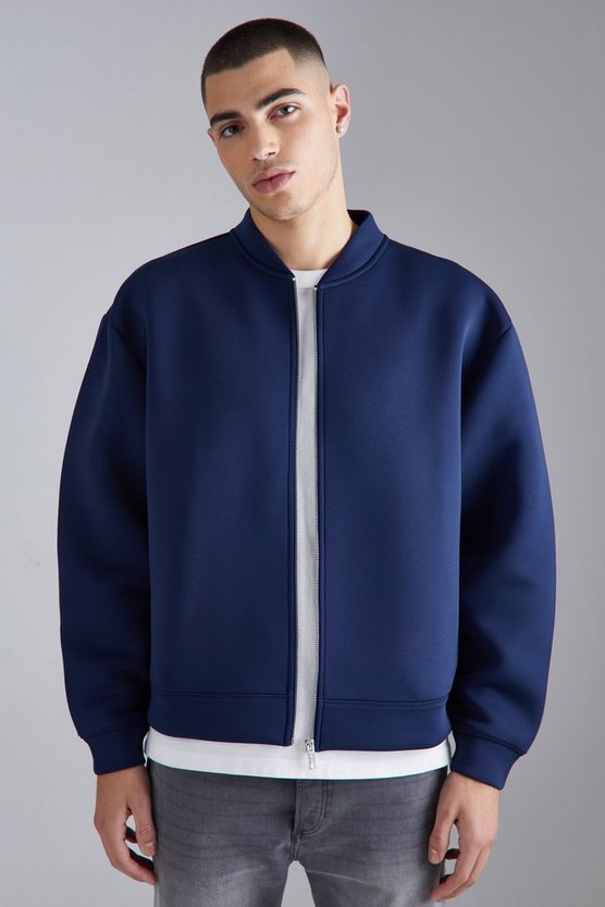 Kastige Oversize Scuba Bomberjacke