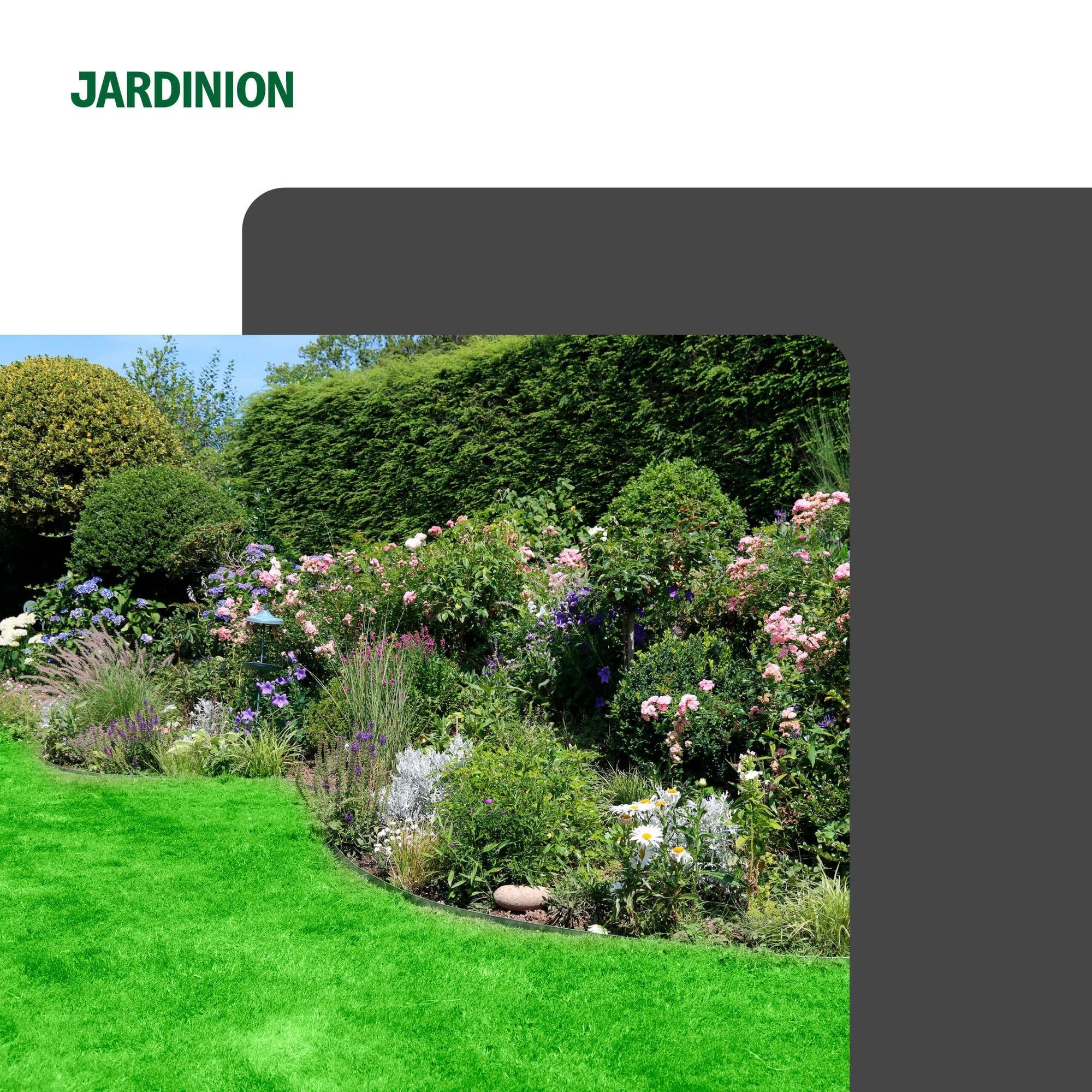 Jardinion Rasenkante, Rasenkante EXTRA STARK 1 Rolle à 6m x 20cm, Beeteinfassung Beetumrandung Mähkante - aus Kunststoff(PET)