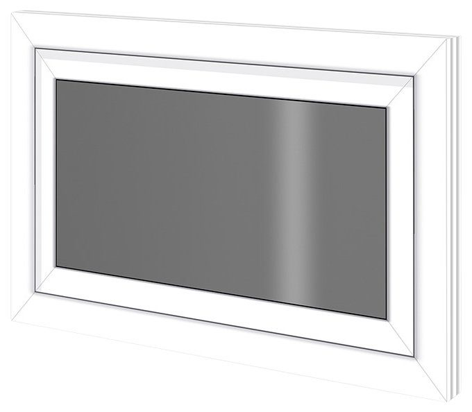RORO Türen & Fenster Kunststofffenster, BxH: 100x75 cm, ohne Griff