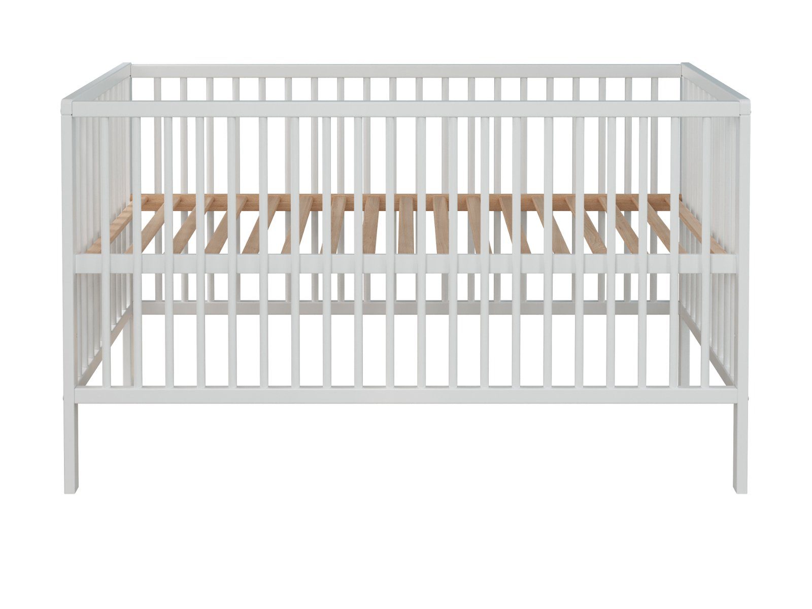 trendteam Babyzimmer-Komplettset Ole, (Set 3-teilig, Babybett, Wickelkommode und Kleiderschrank), neutral weiß, Landhaus modern