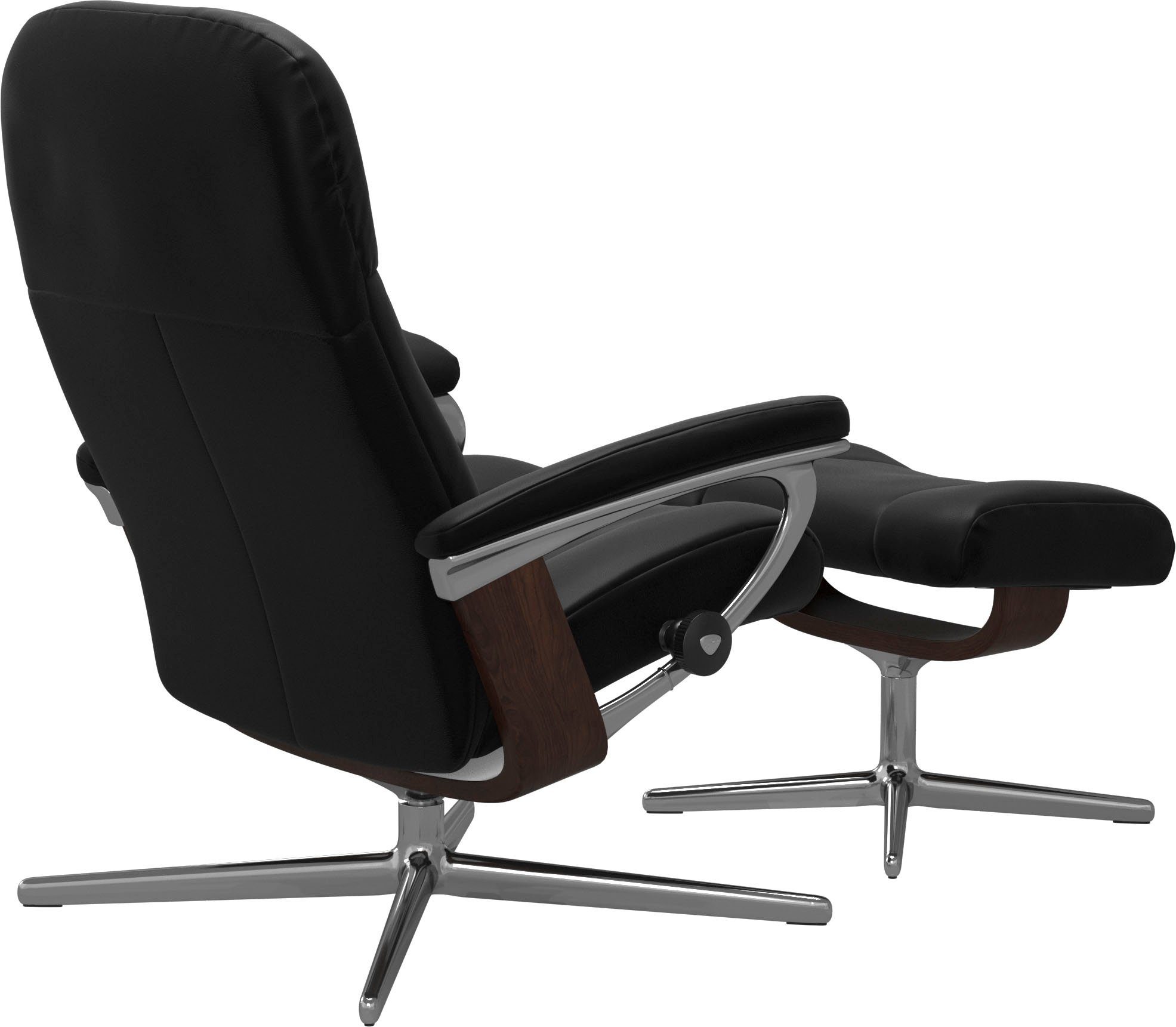 Stressless® Relaxsessel Garda, mit Cross Base, Größe M & L, Holzakzent Braun