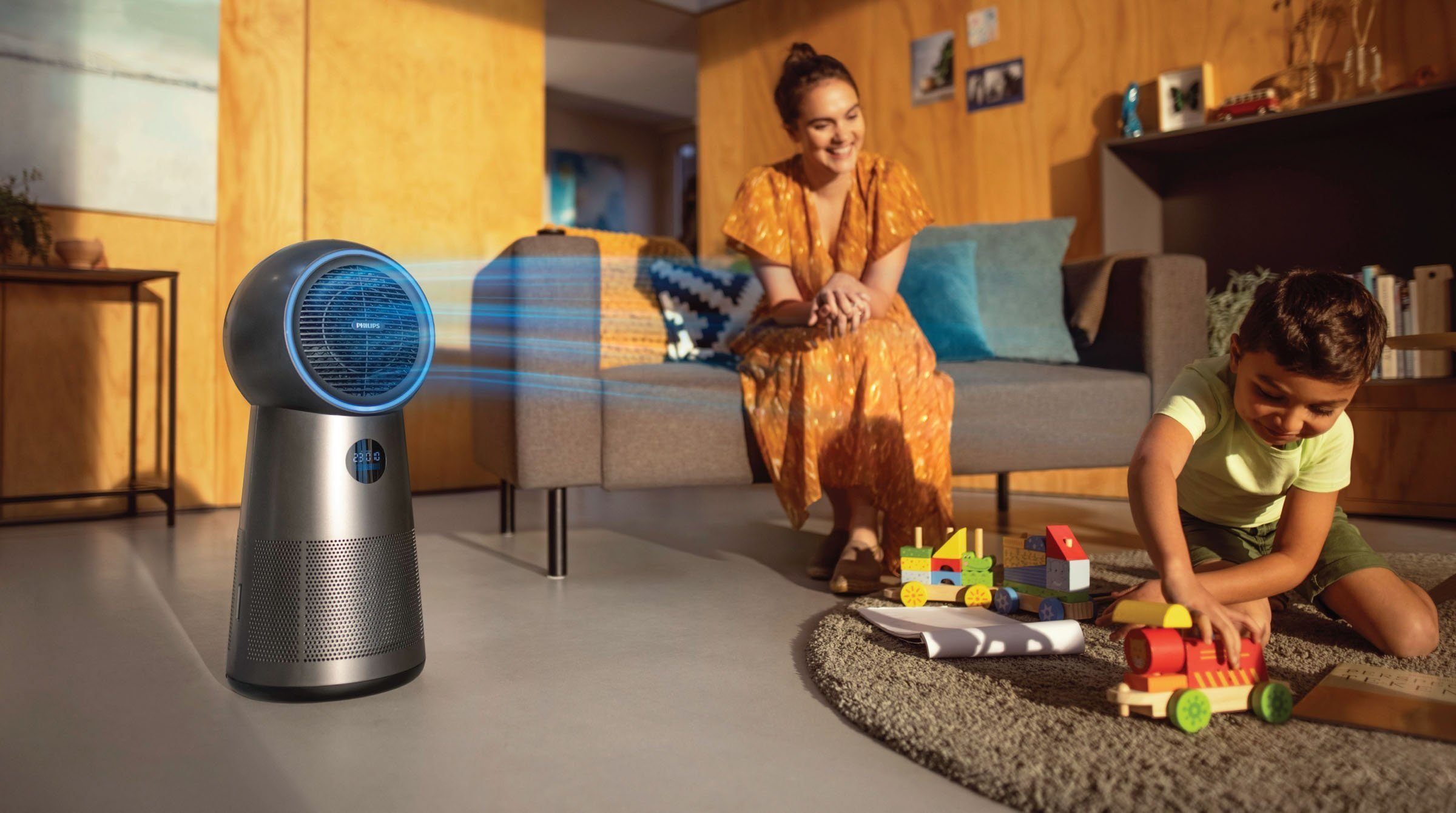 Philips Kombigerät Luftreiniger, Ventilator und Heizlüfter AMF220