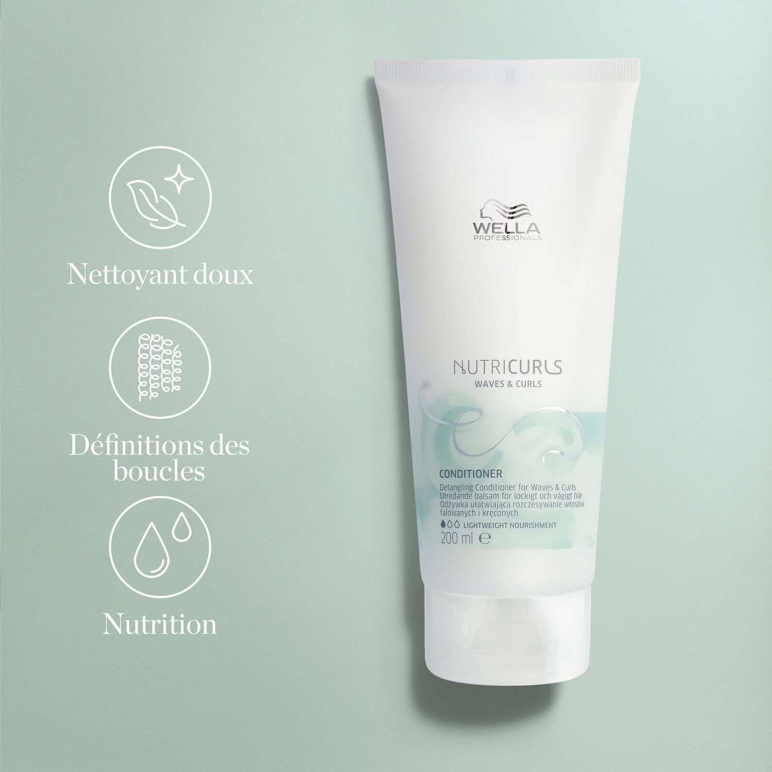 Wella Nutricurls Waves & Curls Après-shampoing Cheveux Bouclés & Frisés