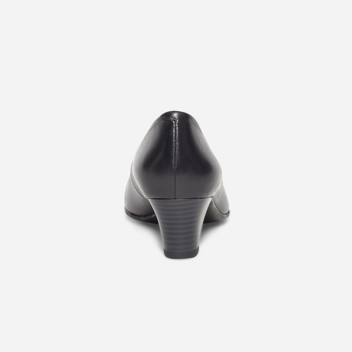 Escarpin confort noir en cuir