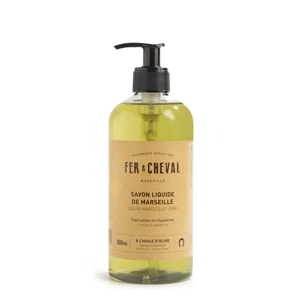 fer à cheval SAVON LIQUIDE DE MARSEILLE A L'HUILE D'OLIVE 500ml Savon liquide
