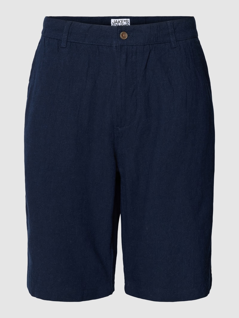 Bermudas mit Gesäßtasche in marineblau