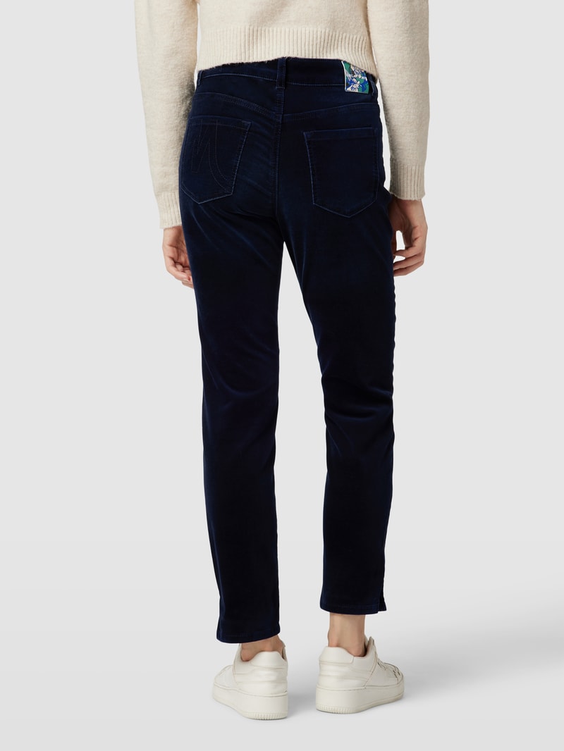 Hose mit Strukturmuster in marineblau