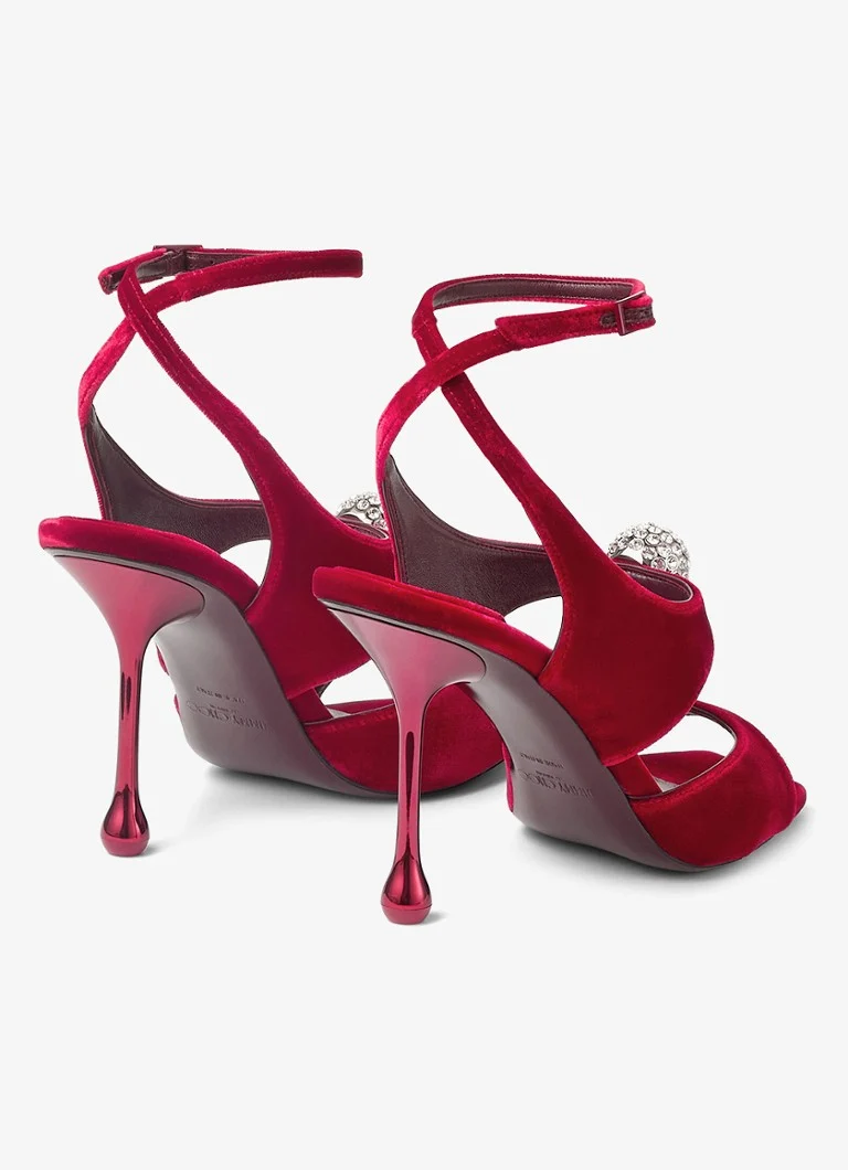 Sandale Jimmy Choo Orb 95 din catifea
