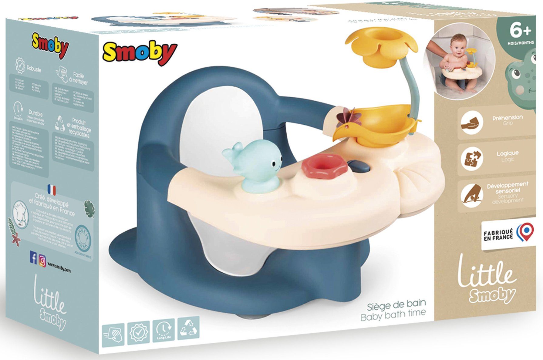 Smoby Badesitz Little Smoby, Baby-Badesitz, mit Activity-Board