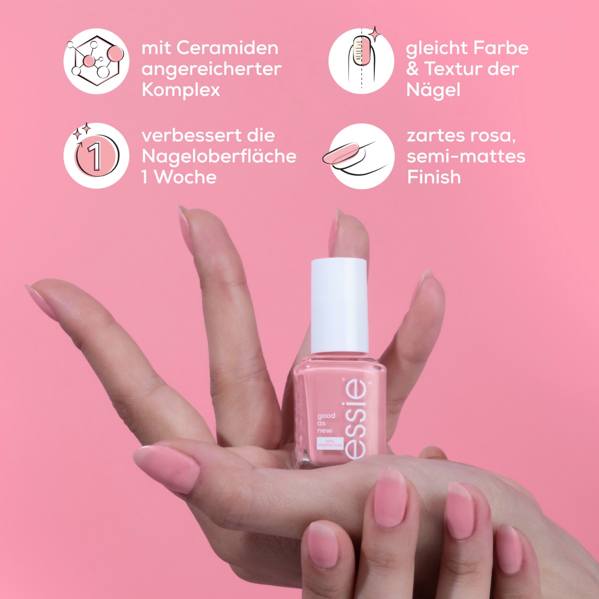 Nagellack Good As New 260 Rosa, 13,5 ml