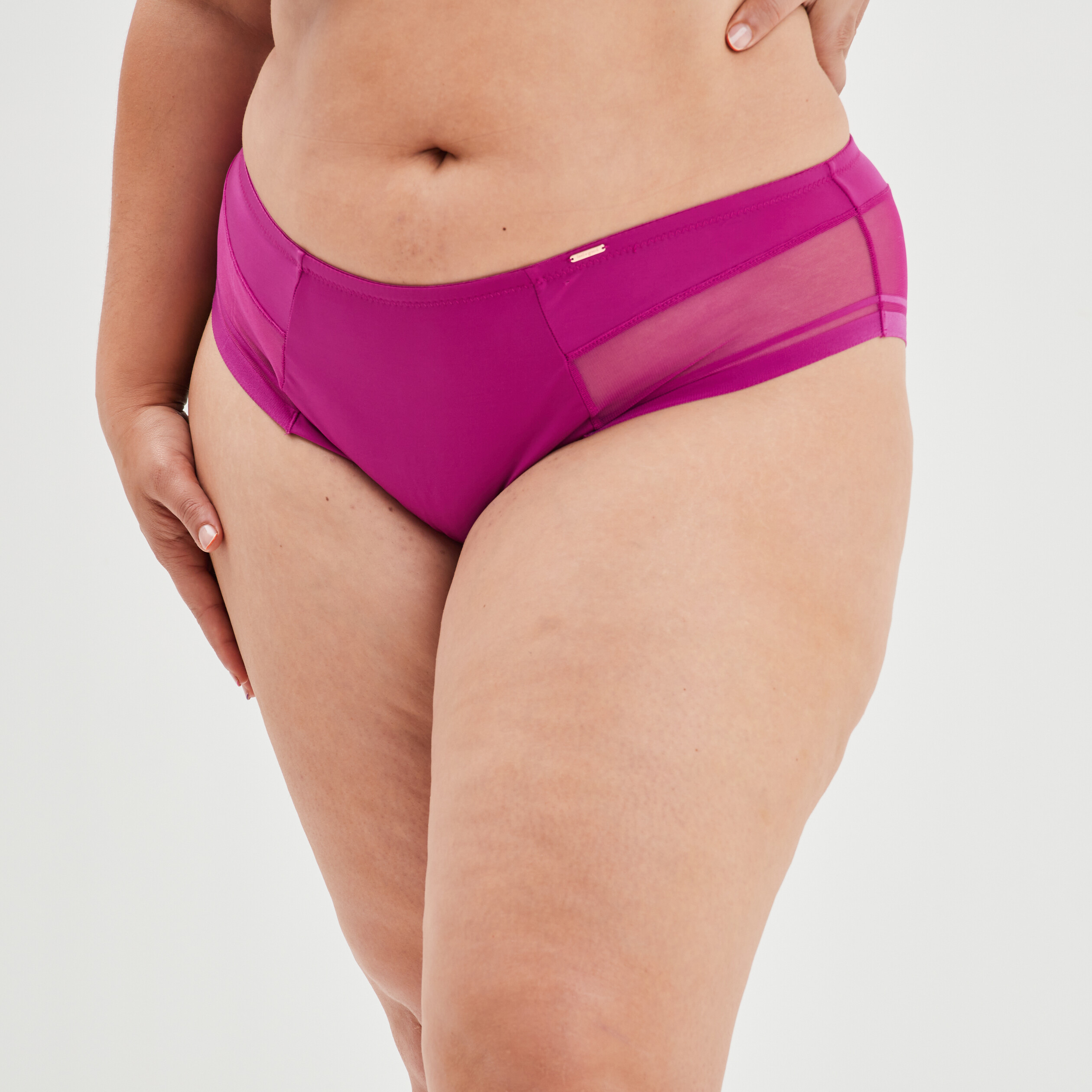 Culotte avec microfibre Izold violet femme grande taille | La Halle