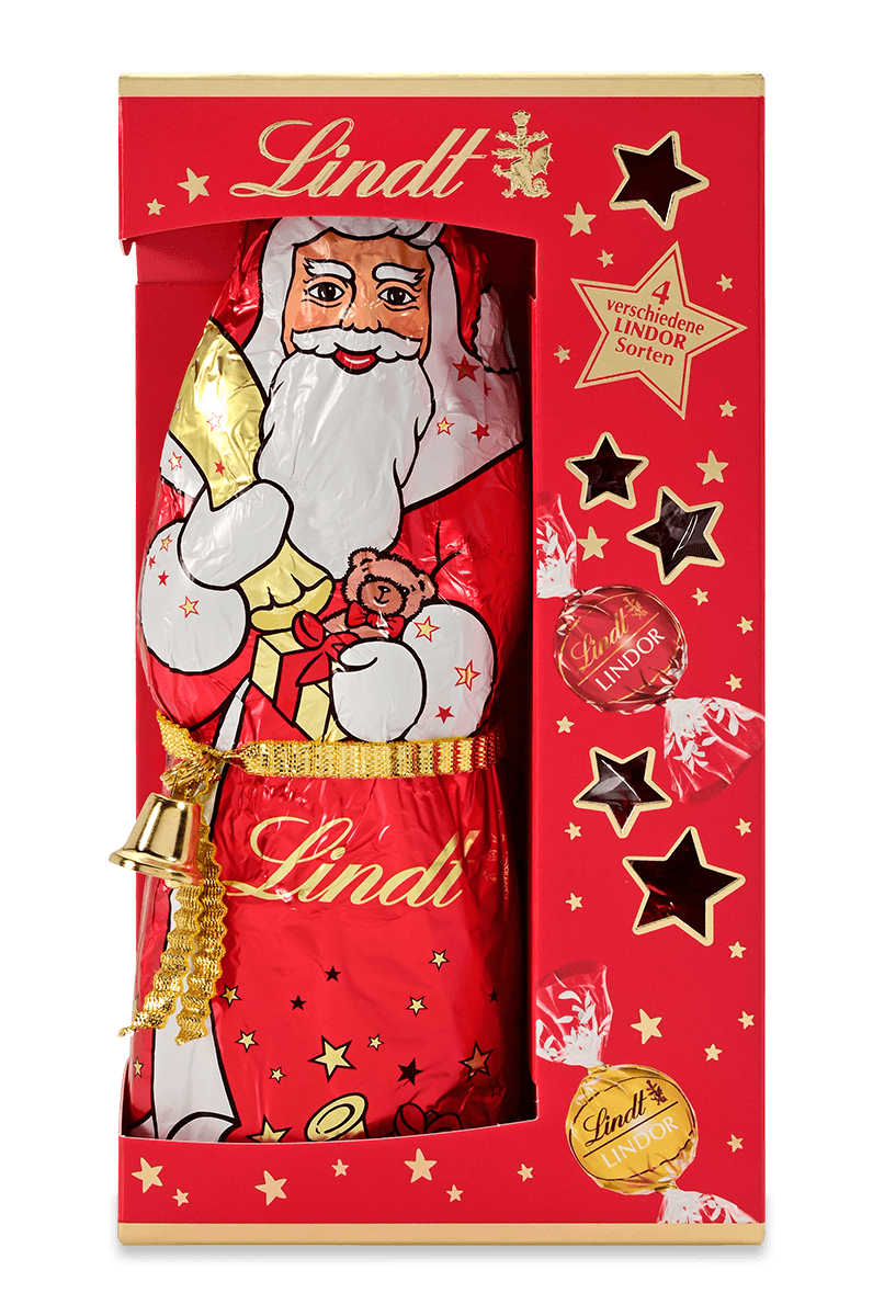 Weihnachtsmann LINDOR Geschenk, 197g