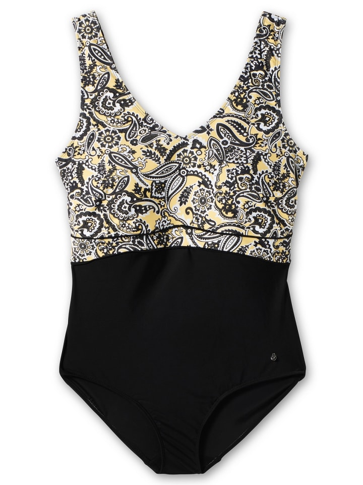 sheego Badeanzug in schwarz günstig kaufen 56 E