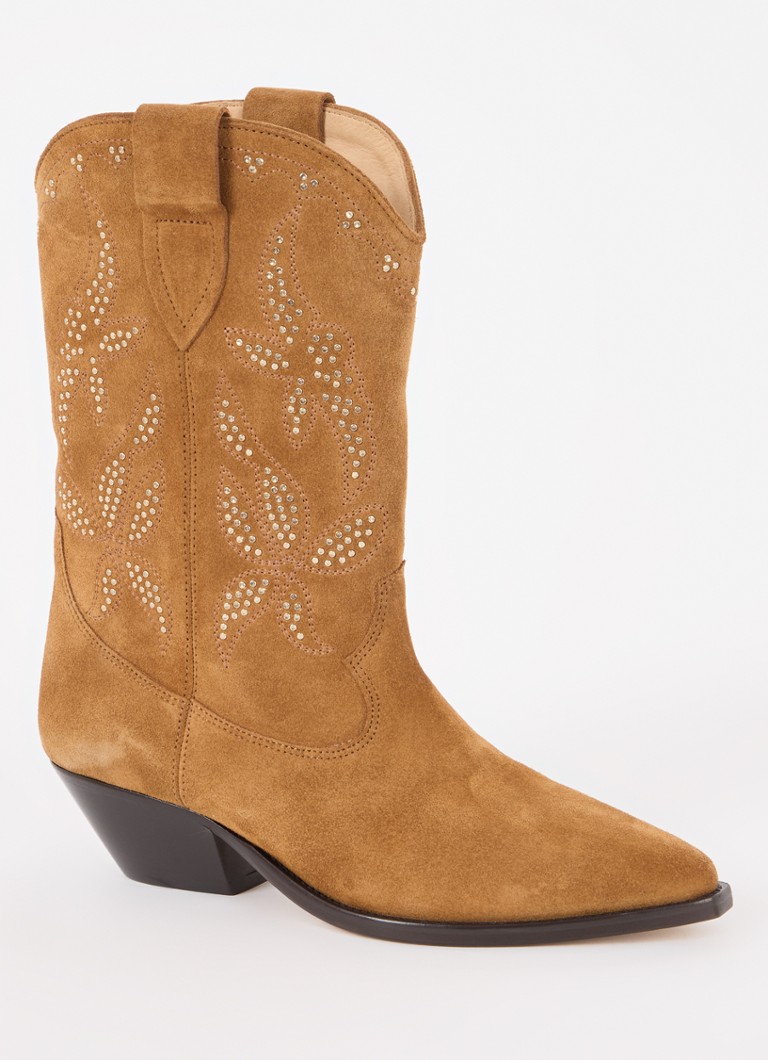 Stivali da cowboy Isabel Marant Duerto in camoscio con borchie
