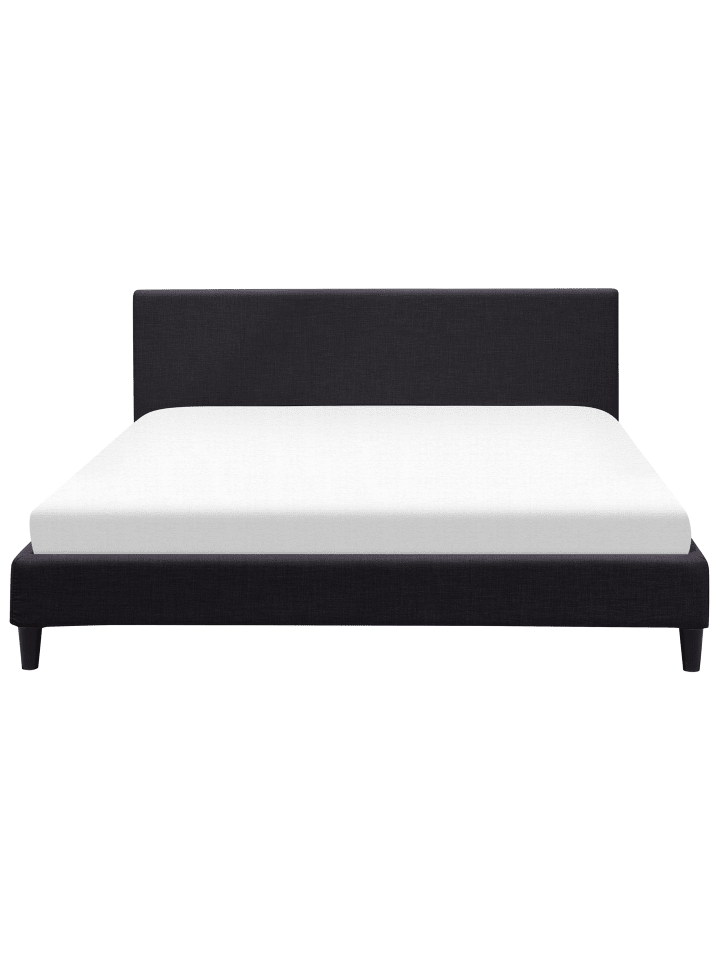 Beliani Doppelbett mit LED FITOU in Schwarz - (W) 190 x (H) 87 x (L) 214 cm günstig kaufen onesize