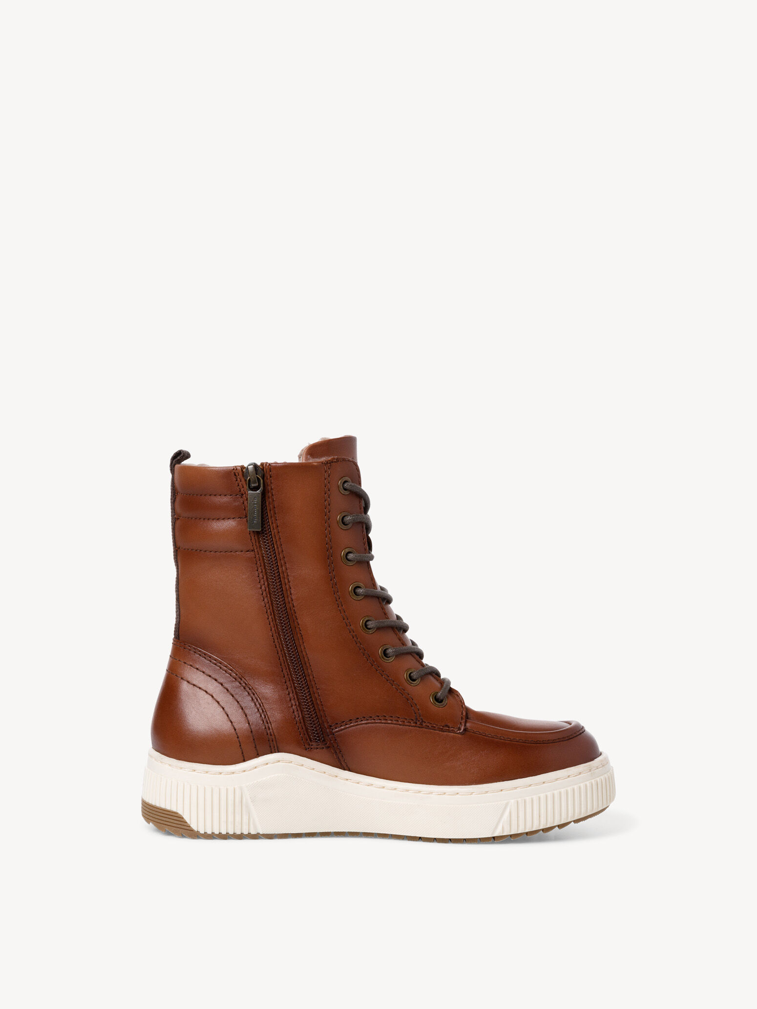 Bottine en cuir - marron