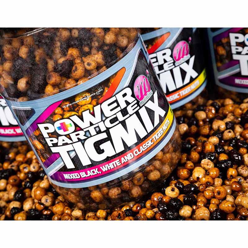 Gekochte Karpfensamen, Mainline Power Plus Partikel, Tigmix