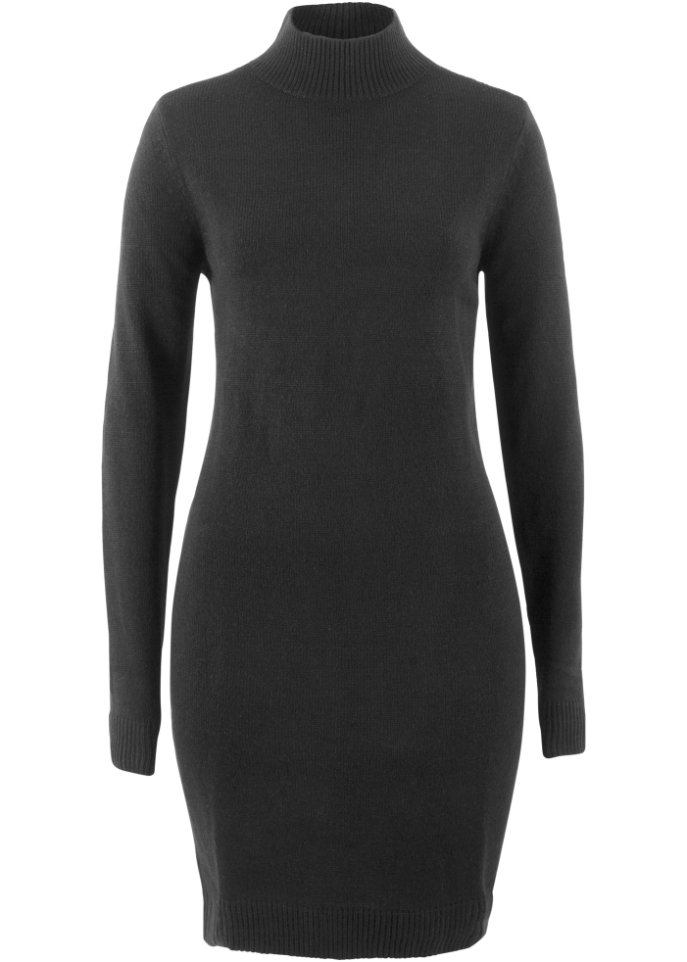 Strickkleid mit Stehkragen