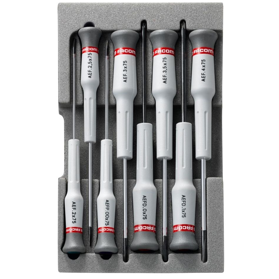 Facom AEF.J3 8-teiliges MICRO-TECH Schraubendreher-Set