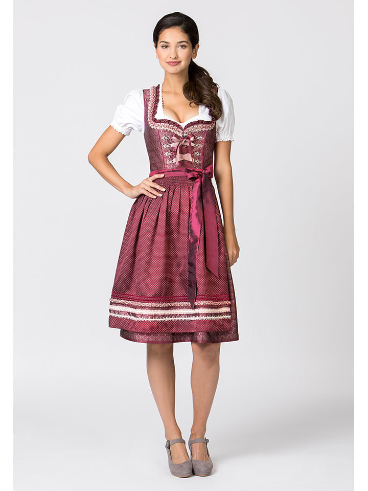 Stockerpoint Dirndl ''Giselle'' in Rot günstig kaufen