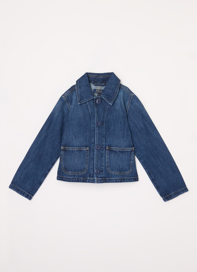 Jachetă din denim Ralph Lauren cu buzunare aplicate