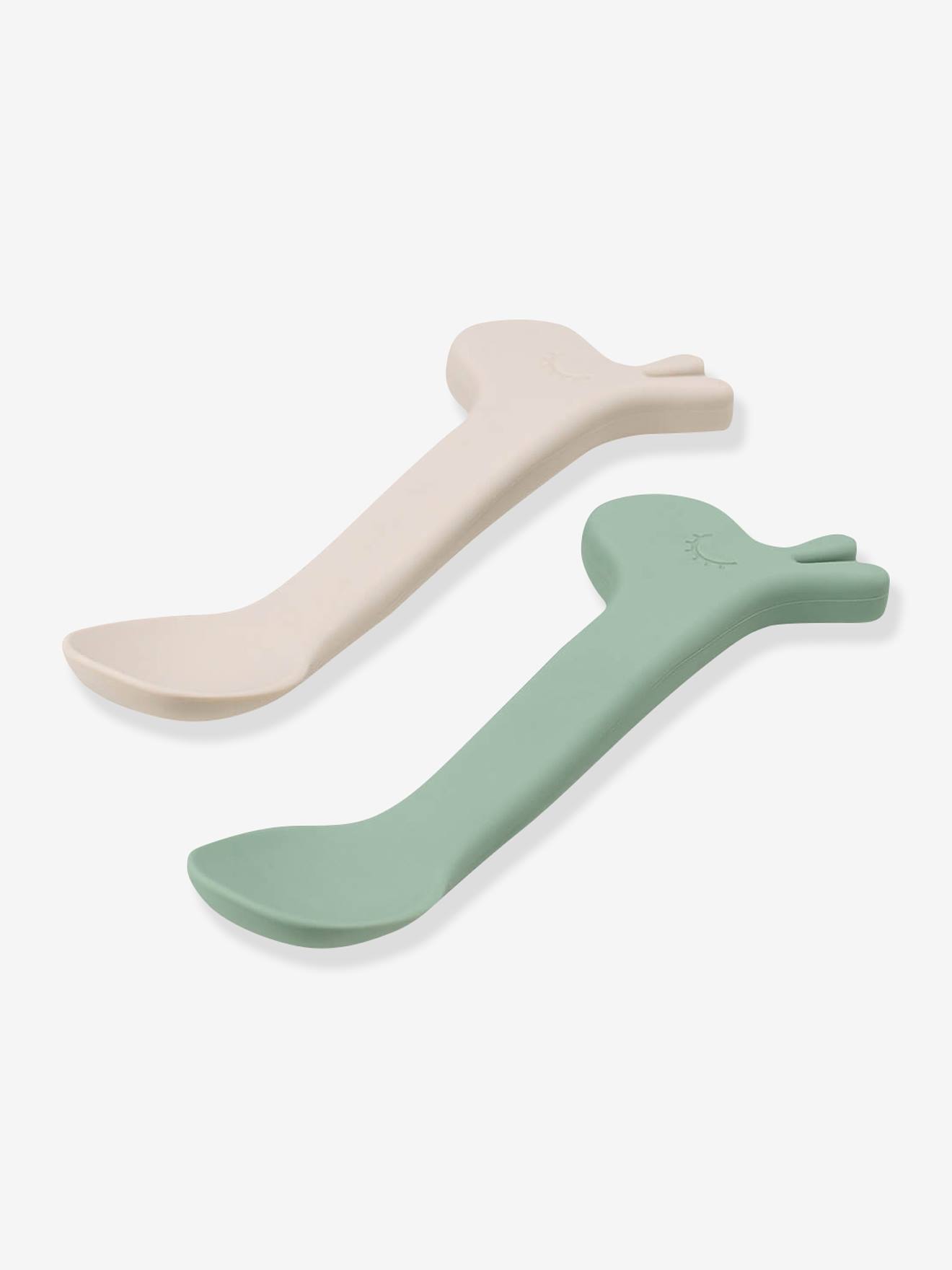 Lot de 2 cuillères en silicone Lalee DONE BY DEER orange