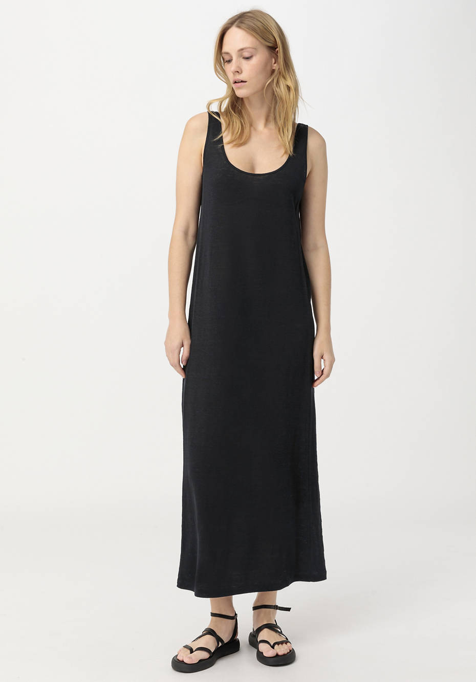 Jersey-Kleid aus reinem Hanf