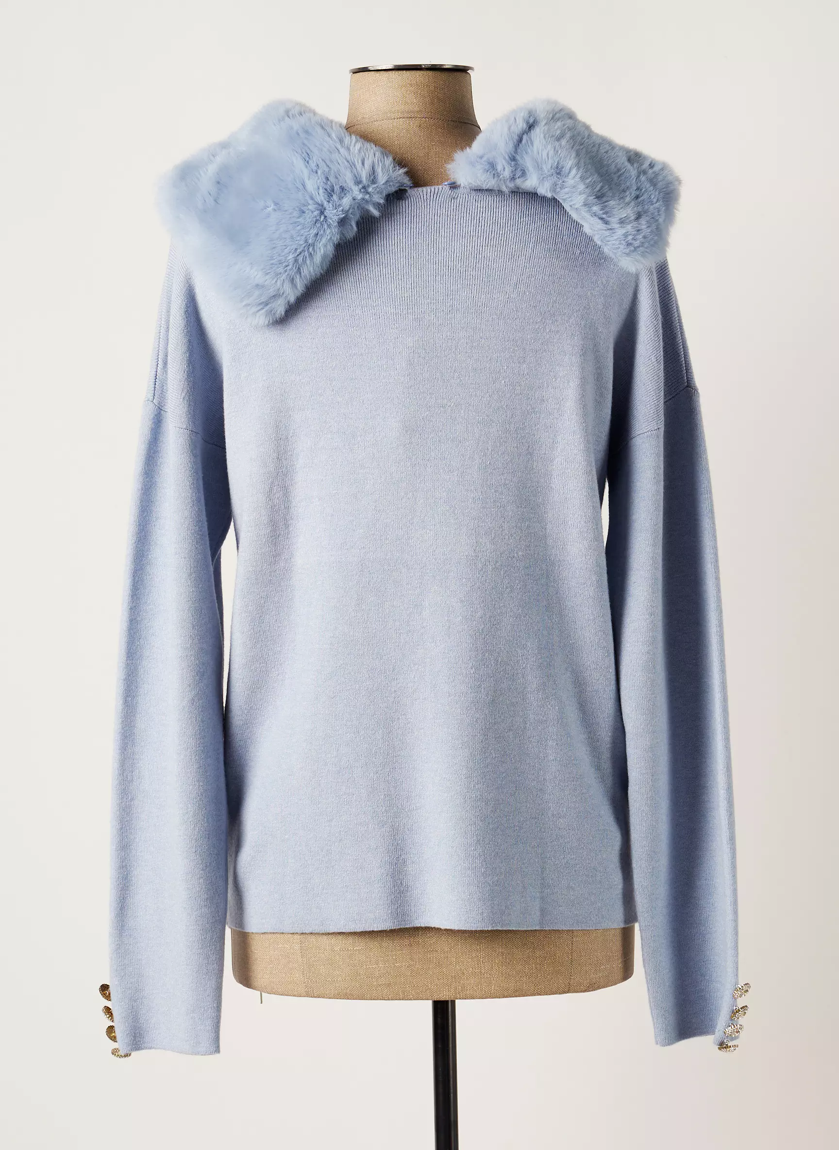 Lafty Lie Pulls Femme couleur bleu
