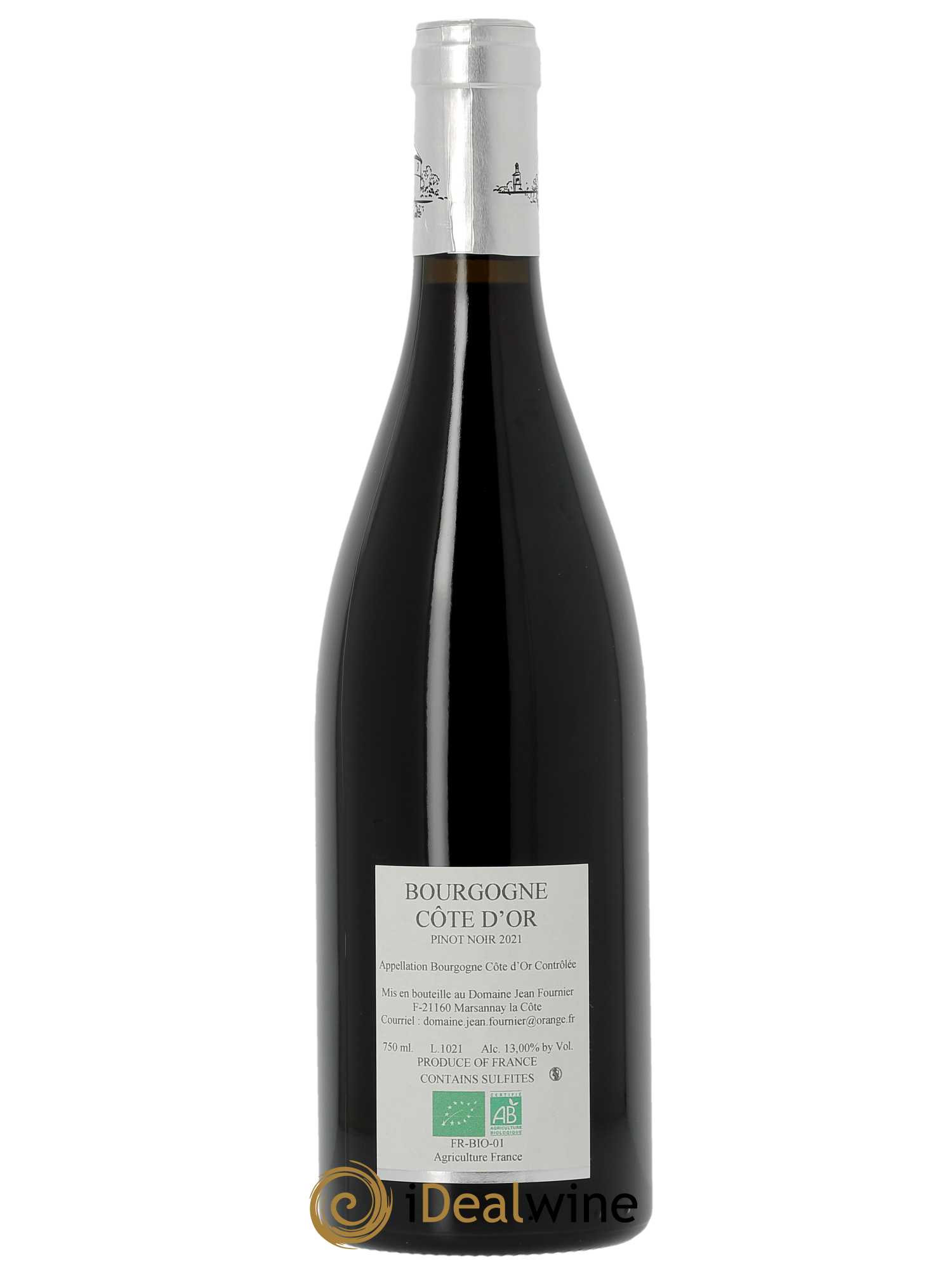 Bourgogne Côte d'Or Jean Fournier (Domaine)  2021 - Lot de 1 Bouteille