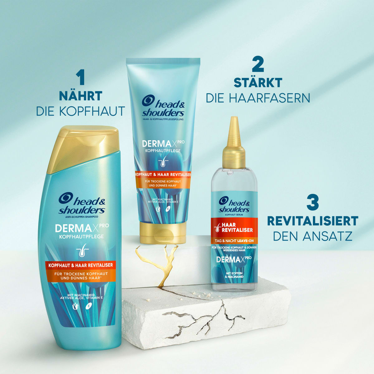 Shampoo Derma x Pro Kopfhaut & Haar Revitaliser, 250 ml