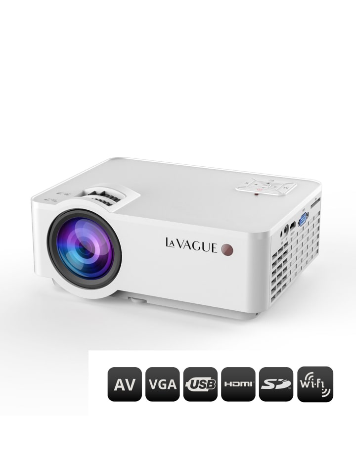 LA VAGUE LV-HD340 WI-FI LED-Projektor in weiß günstig kaufen onesize