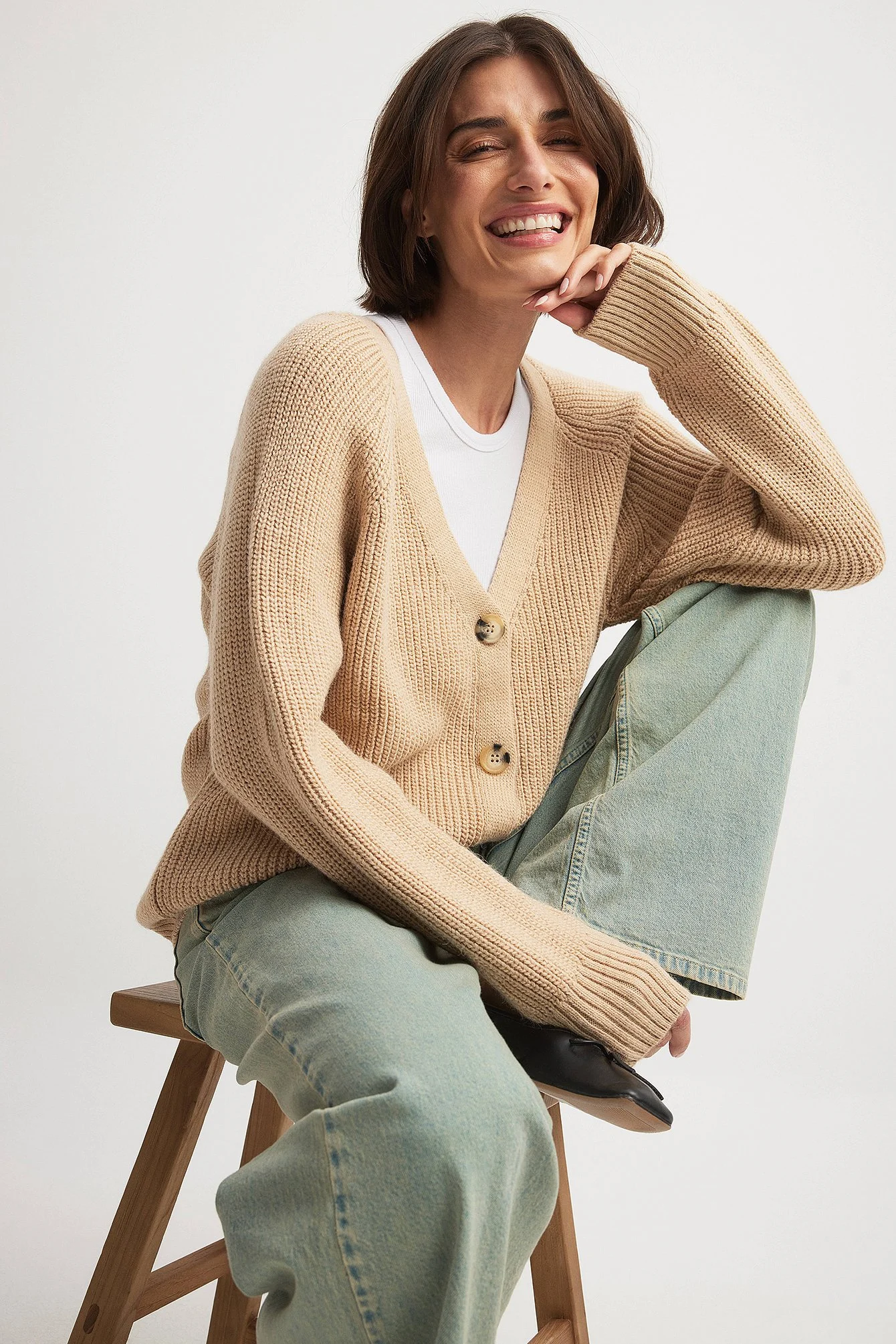 Oversize Strick-Cardigan