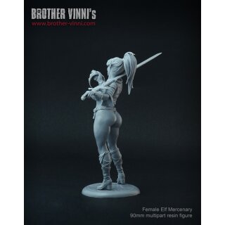 Female Elf Mercenary (90mm)