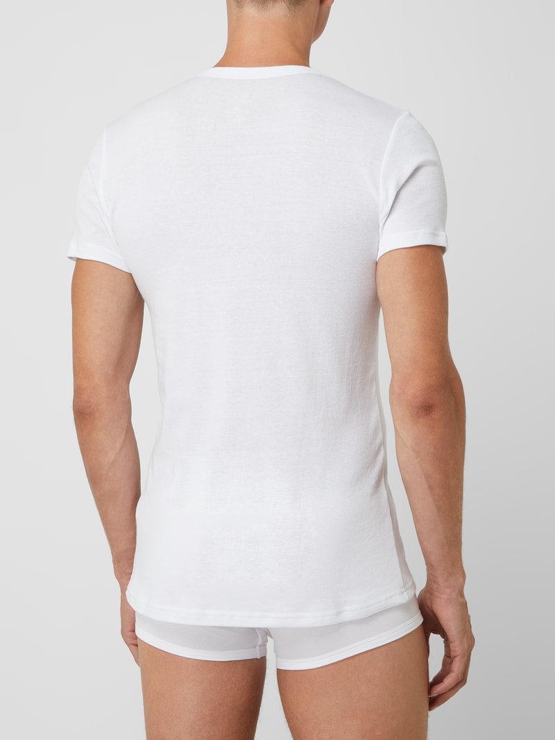 T-Shirt aus Baumwolle im 2er-Pack in weiß